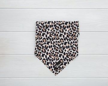 leopard print dog and cat bandanna 