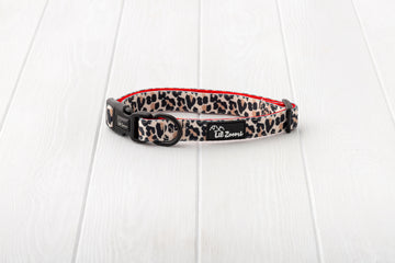 leopard print dog and cat collar