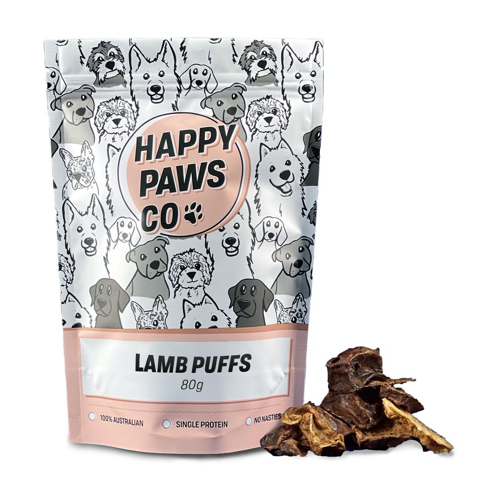 Happy Paw Co Lamb Puffs dog treats