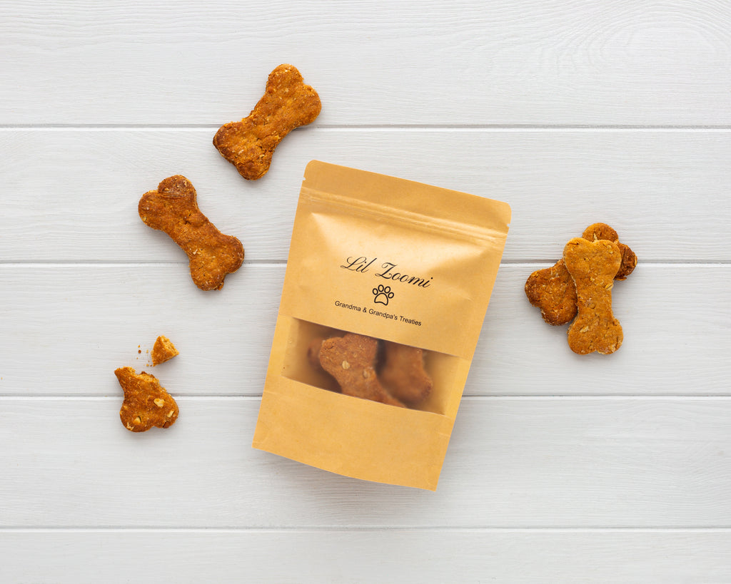 Lil Zoomi Grandma and Grandpa peanut butter bone treat