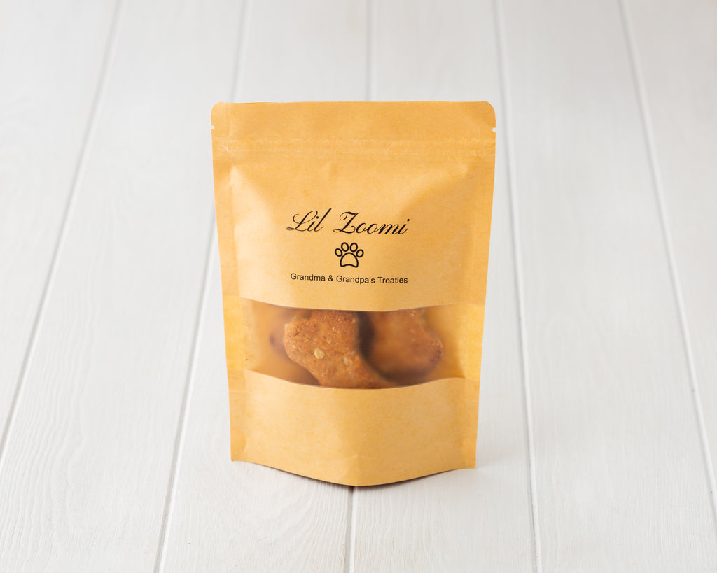 Lil Zoomi Grandma and Grandpa peanut butter bone treaties 