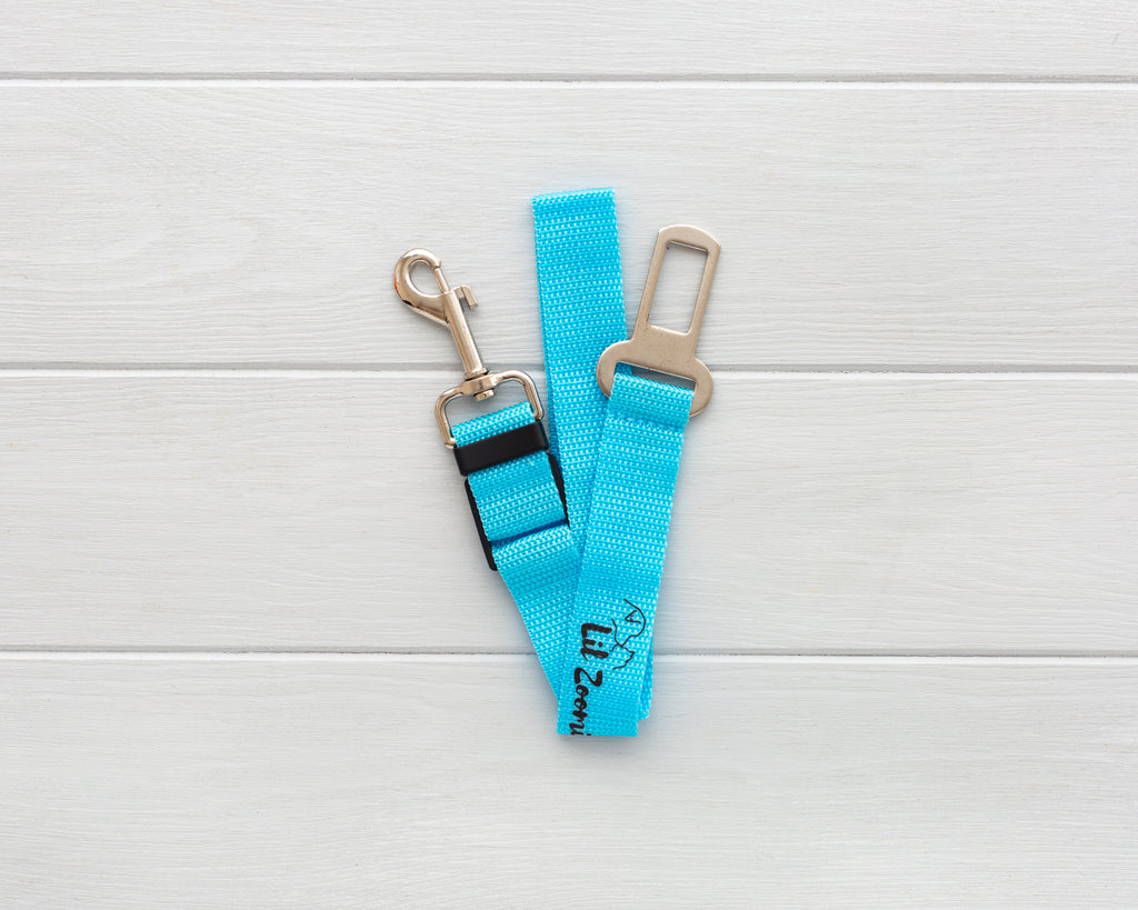 Lil Zoomi cat and dog car travel seatbelt blue