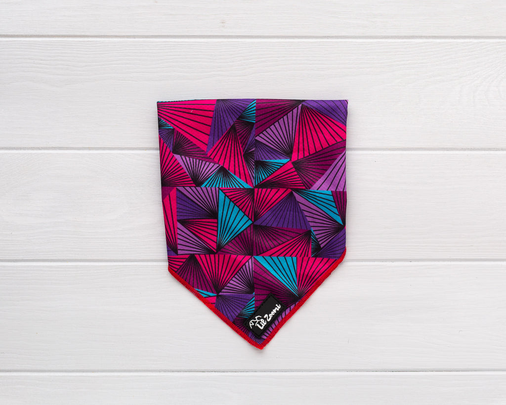 Purple Aztec dog & Cat bandana 